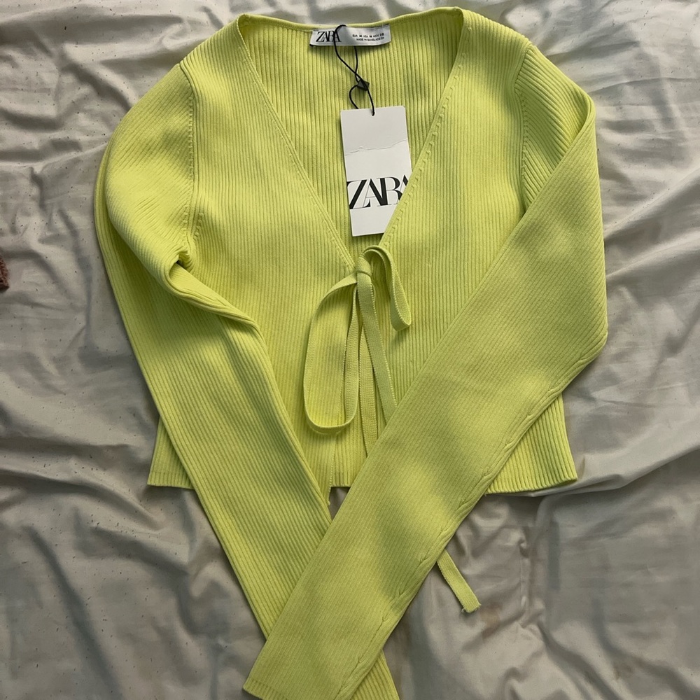 Zara flourescent cardigan size M but still fits small UNWORN